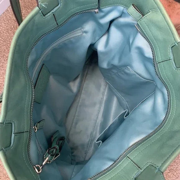 Coach Sea Foam Green Tote - Picture 5 of 5